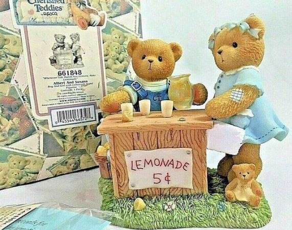 Image 1 of Cherished Teddie Bear Albert & Susann, Boxed With Certificat