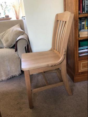 Image 2 of Waxed Pine Chair for office, bedroom or dining room