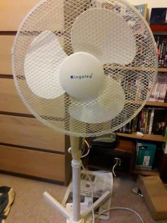 Preview of the first image of Kingsley adjustable pedestal fan.