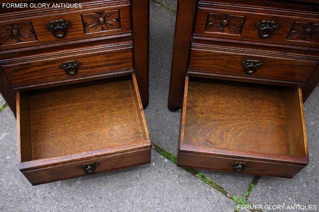 Image 28 of OLD CHARM LIGHT OAK BEDSIDE LAMP TABLES CHESTS OF DRAWERS