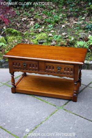 Image 79 of OLD CHARM LIGHT OAK TWO DRAWER COFFEE TABLE TV MEDIA STAND