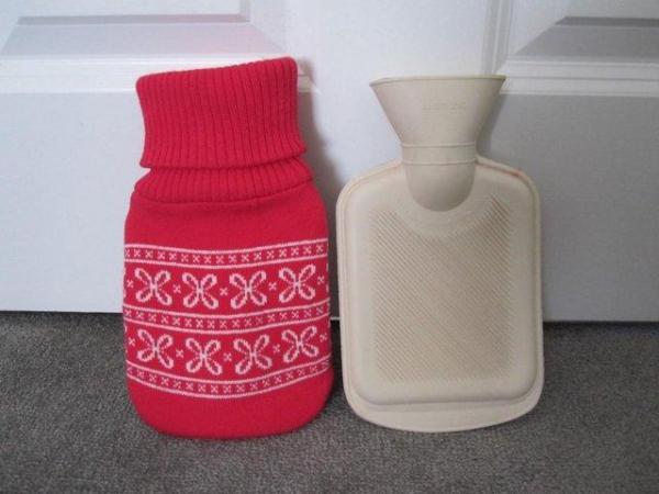 Image 1 of Mini hot water bottle Christmas