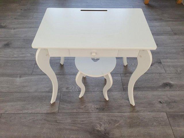 Preview of the first image of Childrens Heart Dressing Table & Stool.
