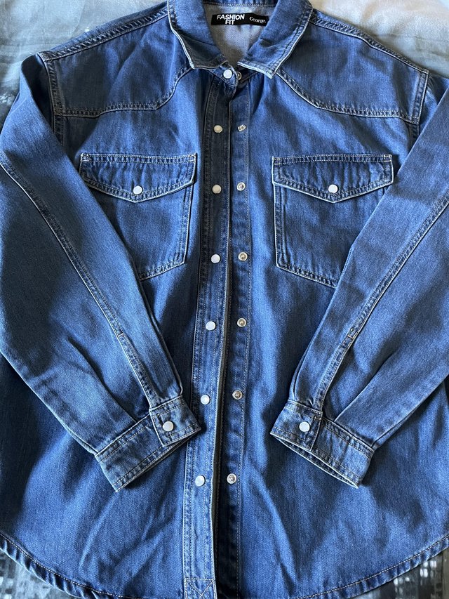Preview of the first image of Denim Shirt New…Size 12……………...