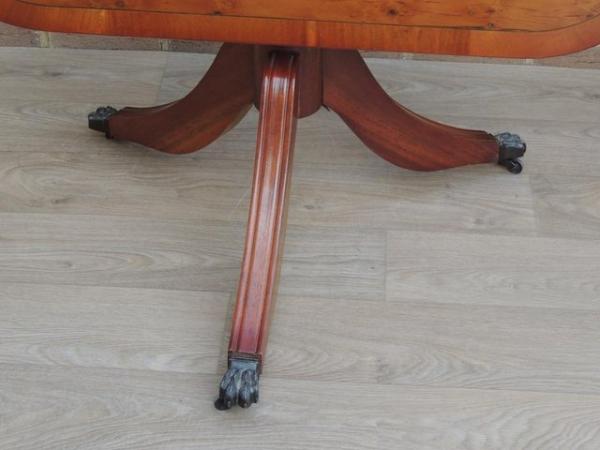 Image 14 of Burr Wood Extendable Dining Table + 6 Chairs (UK Delivery)
