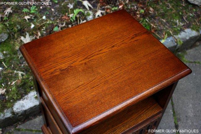 Image 64 of A PAIR OF OLD CHARM LIGHT OAK BEDSIDE CABINETS LAMP TABLES