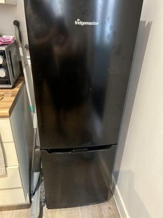 Image 1 of Black fridgemaster fridge freezer