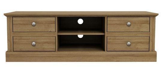 Preview of the first image of DEVON 4 DRAWER TV UNIT OAK……...