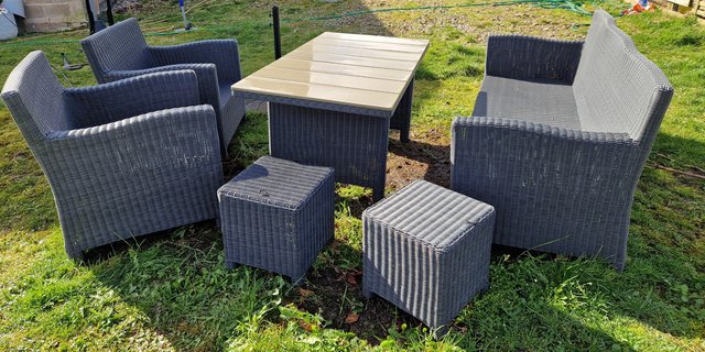 Preview of the first image of Hard-wearing rattan effect garden furniture.