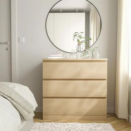 Image 2 of OFFER! Chest of drawers, 3 drawers - IKEA MALM
