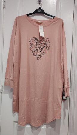 Image 8 of Two Marks and Spencer Nightdresses Pink & Grey Cotton 14