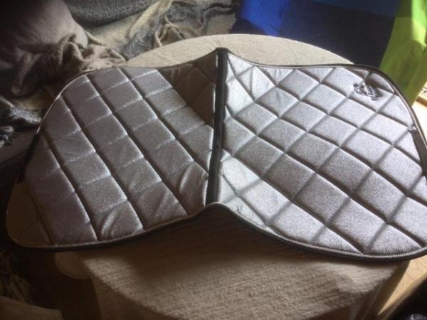 Image 2 of Super Sparkly Silver Saddle Cloth