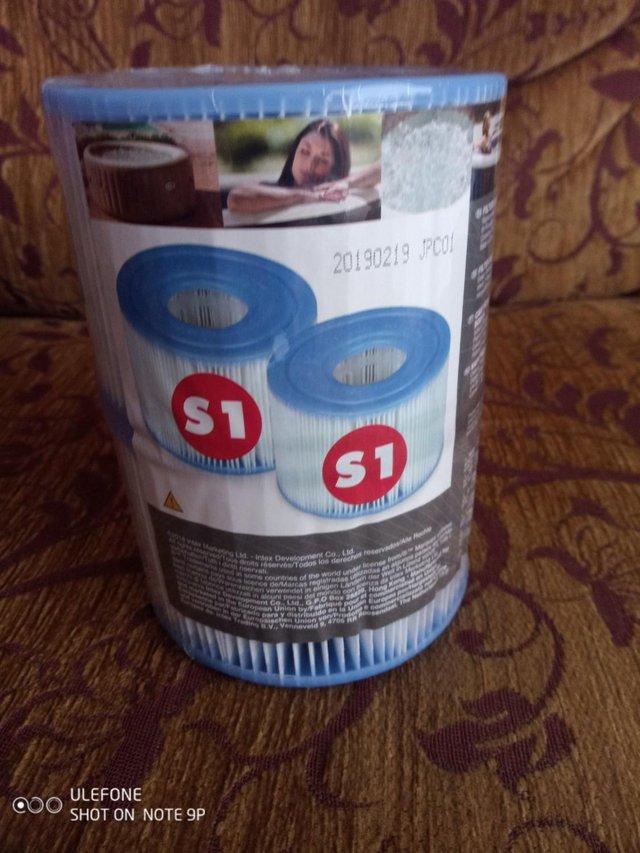 Preview of the first image of Intex S1 filter cartridge, BNIP, for Intex inflatable hottub.
