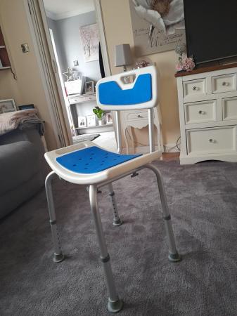 Image 2 of Shower chair with adjustable height
