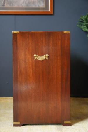 Image 2 of Mid Century Bevan Funnell Military Campaign Mahogany Drawers