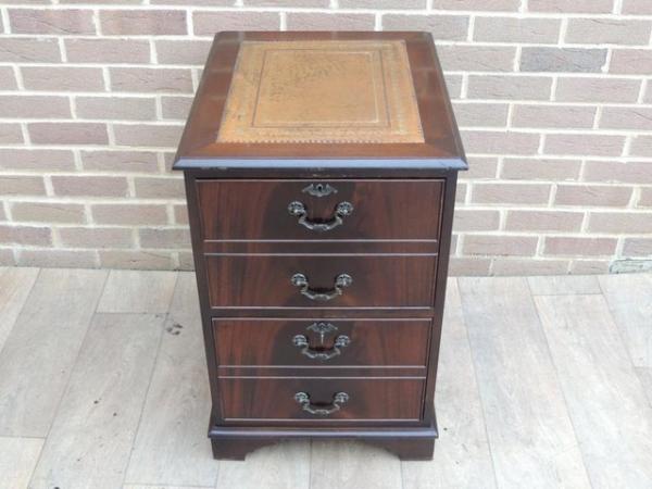 Image 7 of Antique Style Filing Cabinet with Key (Delivery)