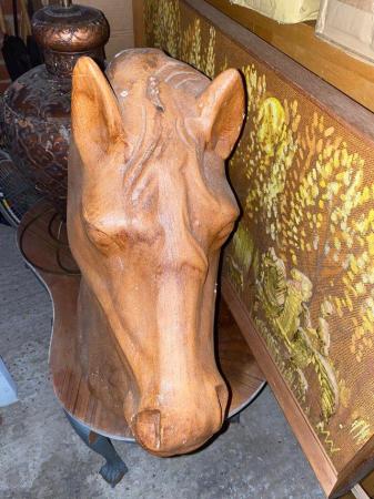 Image 3 of Art Deco Terracotta Horse Head Sculpture