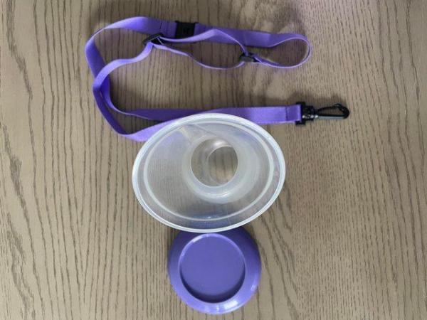 Image 2 of Lansinoh silicone breast pump/breast milk collector