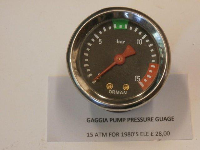 Preview of the first image of Gaggia Pump Pressure Gauge 15 ATM 1980'S.