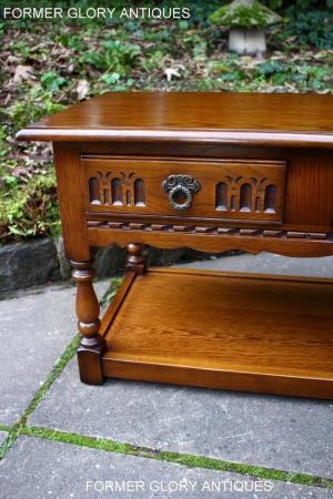 Image 39 of OLD CHARM LIGHT OAK TWO DRAWER COFFEE TABLE TV MEDIA STAND