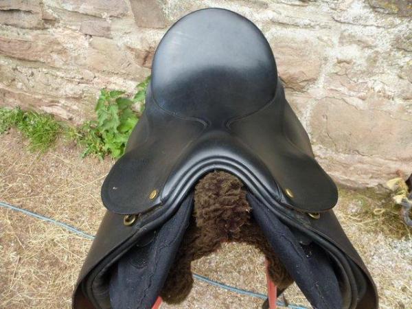 Image 7 of Dressage Saddle fitted with flexible adjustable panels