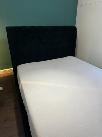 Image 2 of Green Velvet King Size Bed