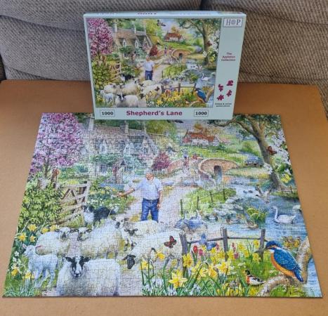 Image 2 of 1000 piece jigsaw called SHEPHARDS LANE by The House of Puzz