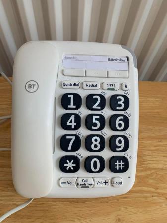 Image 1 of LARGE BUTTON TELEPHONE HANDS FREE OPTION