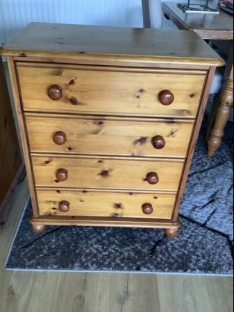 Image 2 of Solid wood chest of drawers, excellent condition, antique pi