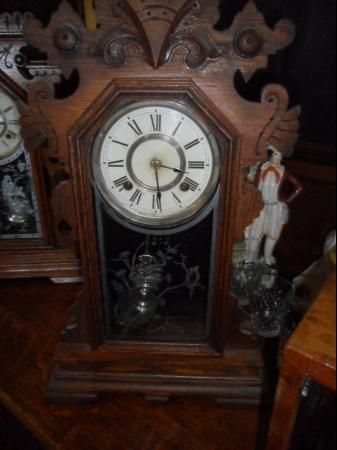 Image 1 of Mantle clock for sale, in working order.
