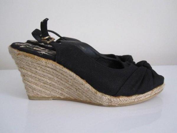 Image 3 of Ladies wedge sandals size 5 like new