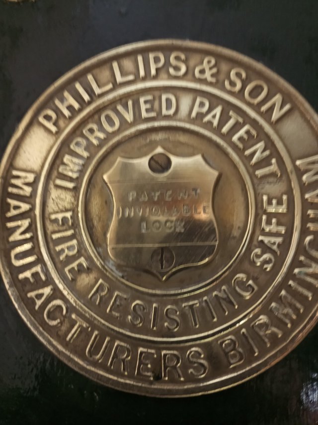 Preview of the first image of Victorian safe Philips and son fireproof safe.