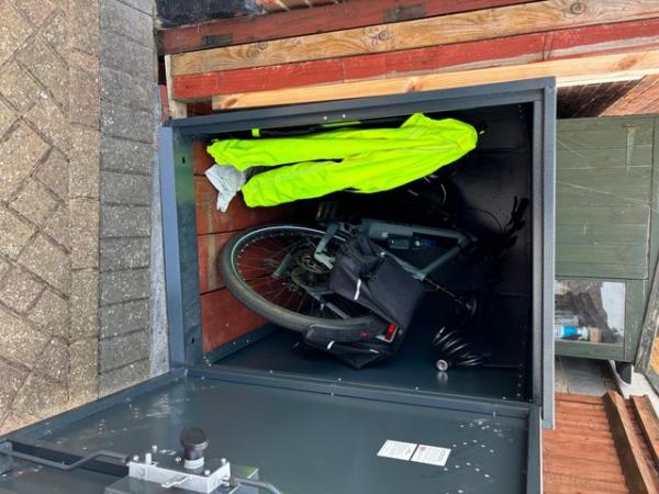 Image 1 of Bike storage shed, metal and secure