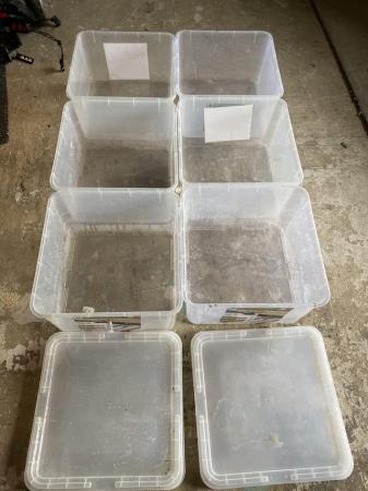 Image 2 of FREE. Plastic boxes with lids for storage