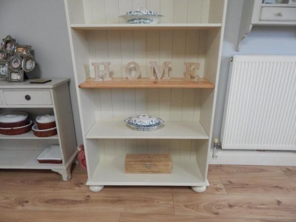 Image 10 of Large Vintage Country Pine Bookcase / Shelving