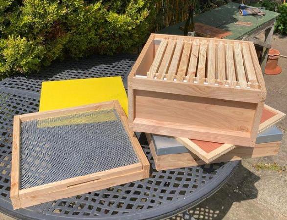 Image 2 of National bee hive (western red cedar) assembled with frames
