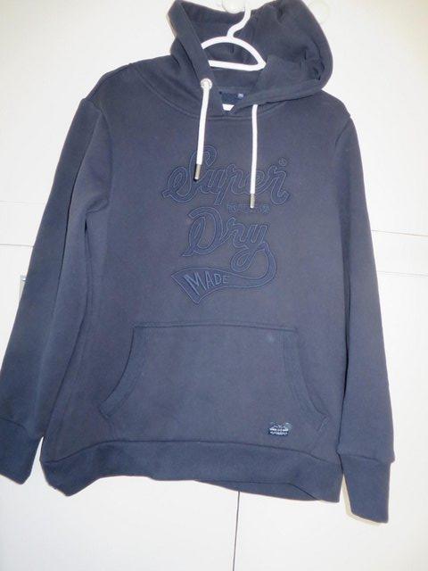 Preview of the first image of SUPERDRY FLEECE Navy size 16 with hood.