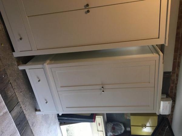 Image 3 of Used two white wardrobes - can be sold separately
