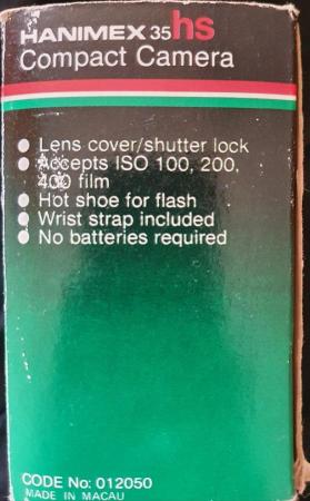 Image 1 of Hanimex HS 35mm Camera (Boxed with Instructions)
