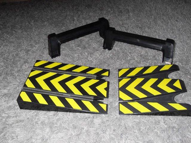 Preview of the first image of Scalextric Bridge support flying leap jump and borders.