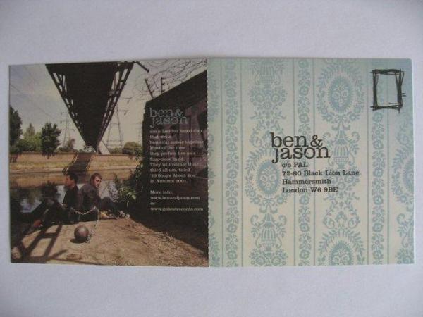 Image 3 of Ben & Jason – Ten Dates - Ltd Edition Enhanced CD Single –