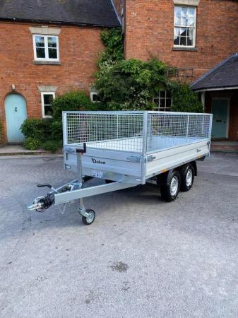 Image 1 of Debon PW1.2 Rear Electric Tipping Trailer *Brand New Unused*