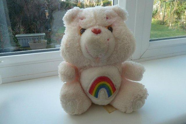 Preview of the first image of Pink and white 1983 Cheer Care Bear.