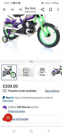 Image 2 of Boys 14" bike with sounds (cash on collection only )