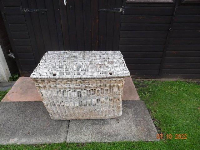 Preview of the first image of LARGE VINTAGE BASKET FOR SALE.