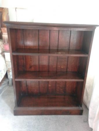 Image 1 of Norfolk made Solid Oak 3 shelf Bookcase