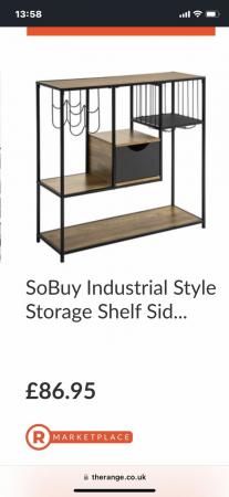 Image 1 of Industrial style storage table for sale
