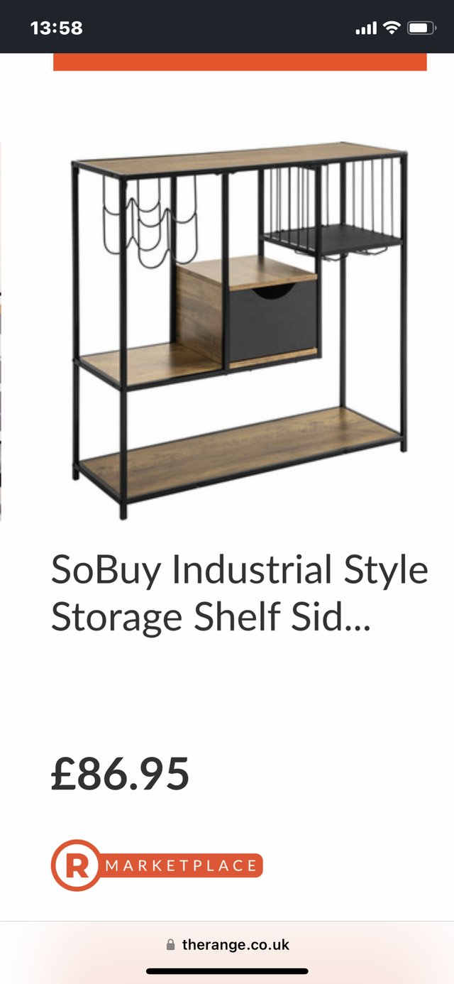 Preview of the first image of Industrial style storage table for sale.