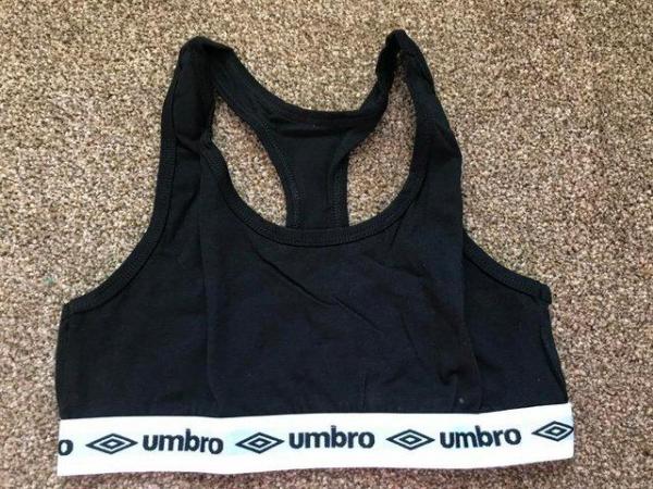 Image 3 of Umbro Core Ladies bra top X 2 Medium Black & Grey
