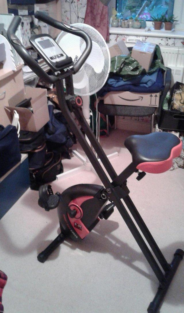 Preview of the first image of Exercise bike with heart monitor.